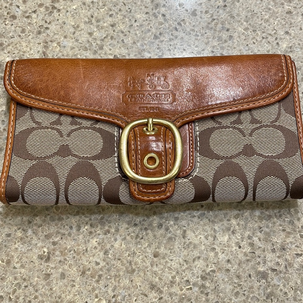 Coach Wallet with Checkbook holder